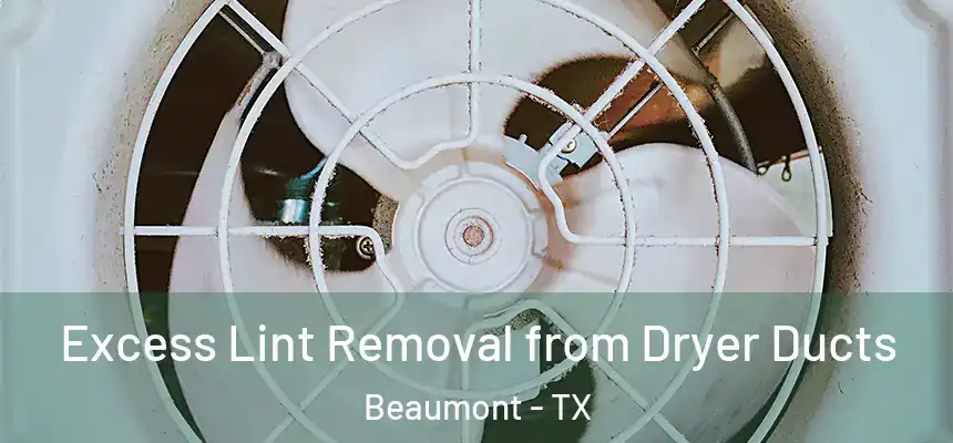Excess Lint Removal from Dryer Ducts Beaumont - TX